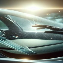 broken windshield